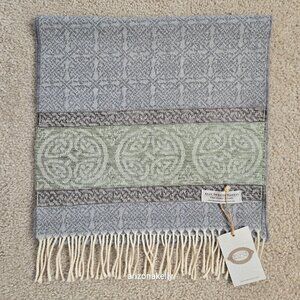 NWT Aran Sweater Market Woven Wool Scarf Ireland Celtic